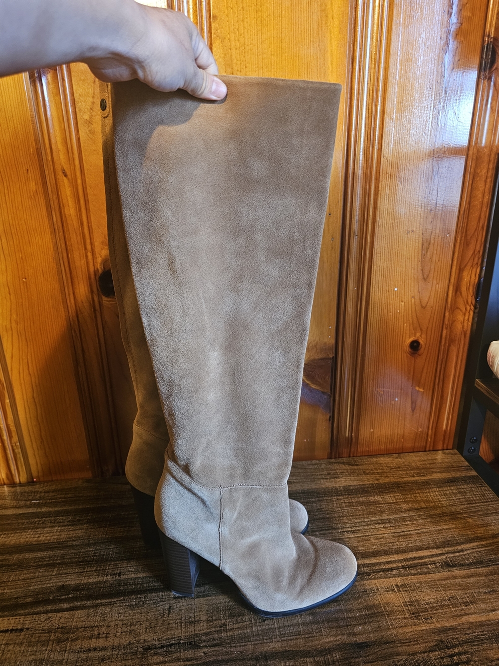 Sam Edelman Tan Suede Knee-High Boots